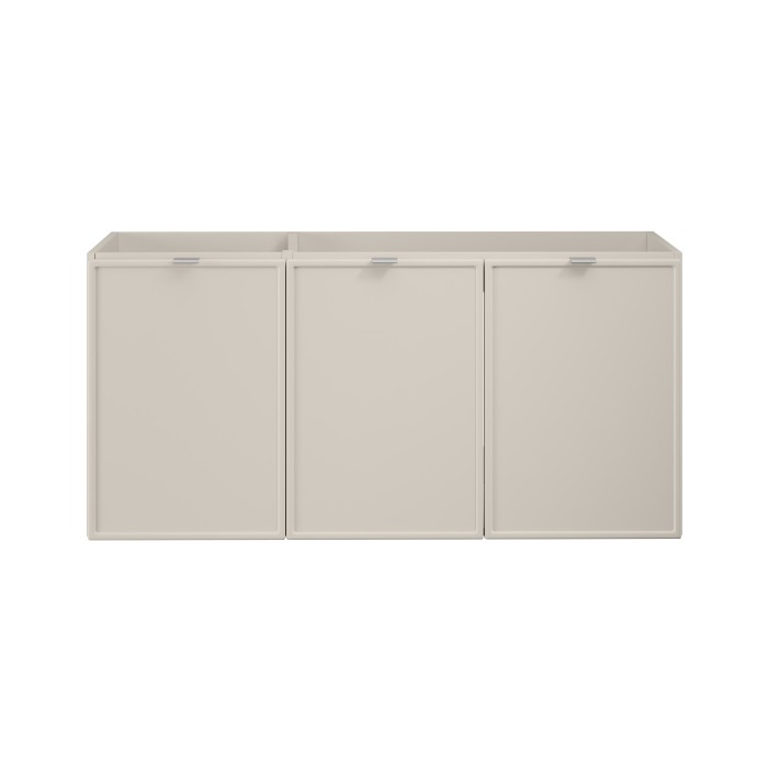 Meuble sous vasque BRAZZA – 3 portes – Coloris marron congo – 120 cm – À poser 
