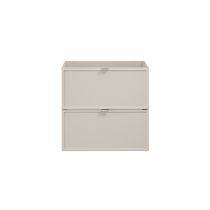 Meuble sous vasque BRAZZA – 2 tiroirs – Coloris marron congo – 60 cm – À suspendre 