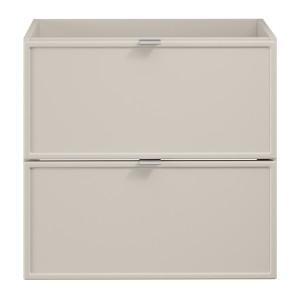 Meuble sous vasque BRAZZA – 2 tiroirs – Coloris marron congo – 60 cm – À suspendre 