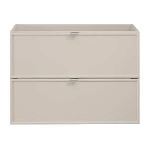 Meuble sous vasque BRAZZA – 2 tiroirs – Coloris marron congo – 80 cm – À suspendre 