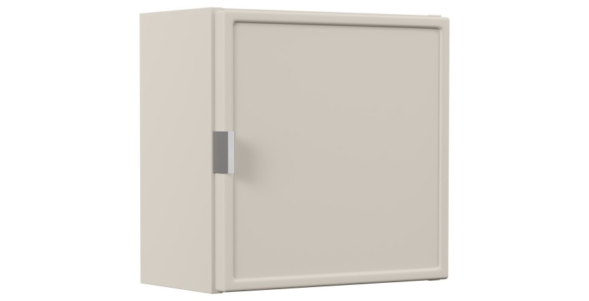 Meuble haut salle de bain BRAZZA – 1 porte – Coloris marron congo – L35 x H35 cm – À suspendre 