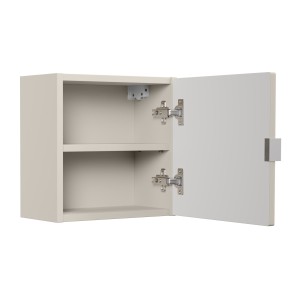 Meuble haut salle de bain BRAZZA – 1 porte – Coloris marron congo – L35 x H35 cm – À suspendre 