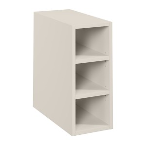 Meuble de rangement BRAZZA – Ouvert – Coloris marron congo – L20 x H57 cm – À suspendre 