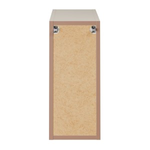 Meuble de rangement BRAZZA – Ouvert – Coloris marron congo – L20 x H57 cm – À suspendre 