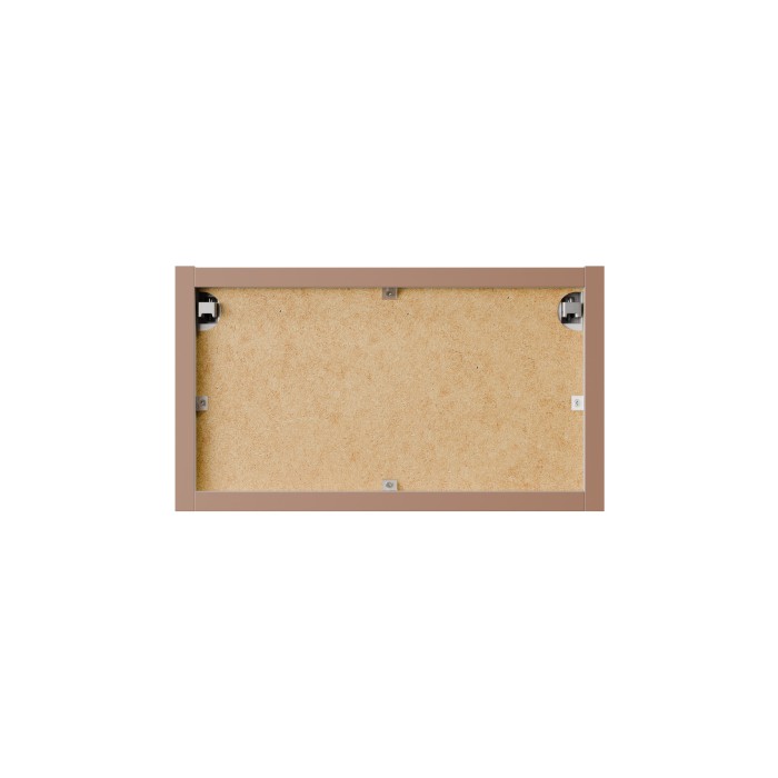 Meuble de rangement BRAZZA – Étagère murale ouverte – Coloris marron congo – 35 cm – À suspendre 