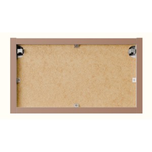 Meuble de rangement BRAZZA – Étagère murale ouverte – Coloris marron congo – 35 cm – À suspendre 