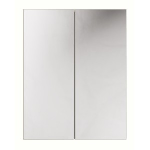 Meuble haut miroir BRAZZA – 2 portes – Coloris marron congo – L60 x H75 cm – À suspendre 