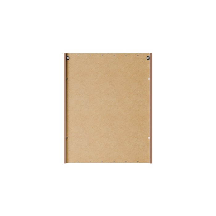 Meuble haut miroir BRAZZA – 2 portes – Coloris marron congo – L60 x H75 cm – À suspendre 