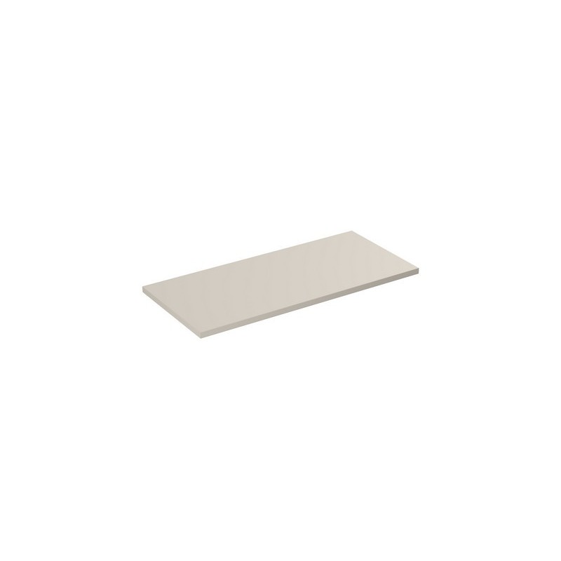Plan vasque BRAZZA – 100 cm – Coloris marron congo – MDF & PVC – À poser Plan vasque BRAZZA – 100 cm – Coloris marron congo – MDF & PVC – À poser