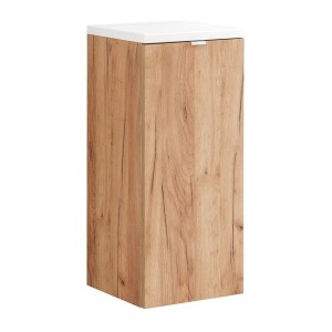 Meuble de rangement NALYA 80 cm – Chêne clair – Élément suspendu pour salle de bain 