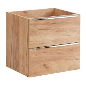 Meuble sous vasque NALYA 60 cm – Chêne clair – Élégance naturelle et design suspendu 