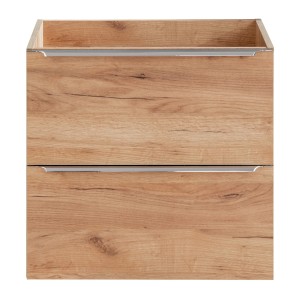 Meuble sous vasque NALYA 60 cm – Chêne clair – Élégance naturelle et design suspendu 