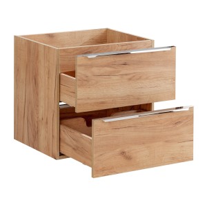 Meuble sous vasque NALYA 60 cm – Chêne clair – Élégance naturelle et design suspendu 