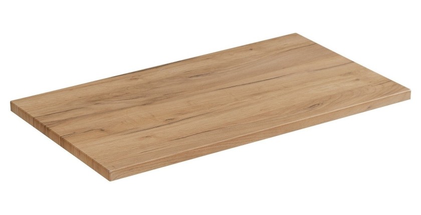 Plan vasque NALYA 61 cm – Chêne clair – Plateau supérieur pour meuble suspendu 