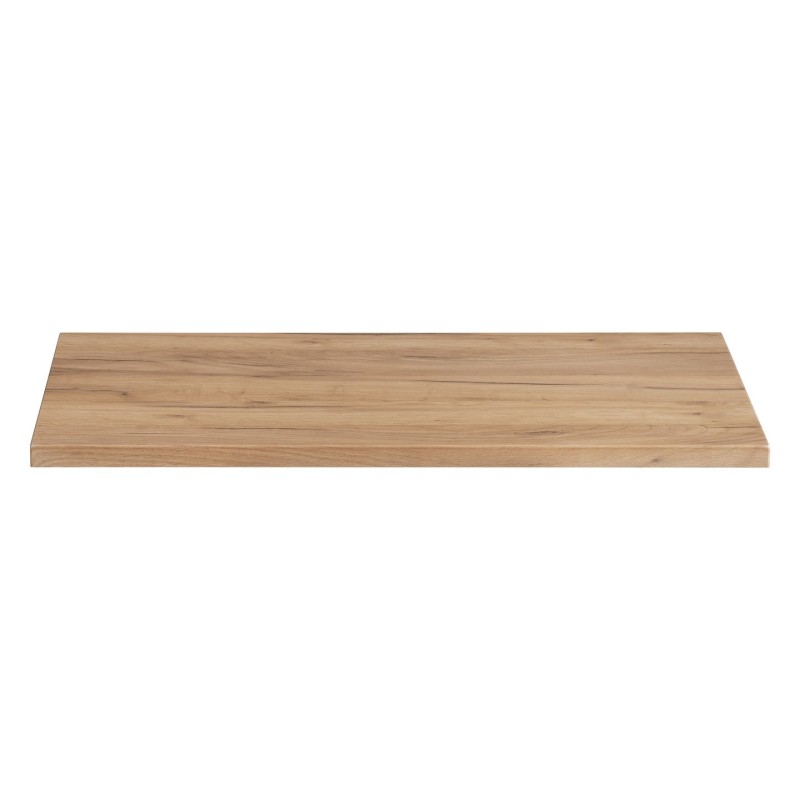 Plan vasque NALYA 80 cm – Chêne clair – Plateau bois pour meuble sous vasque suspendu 