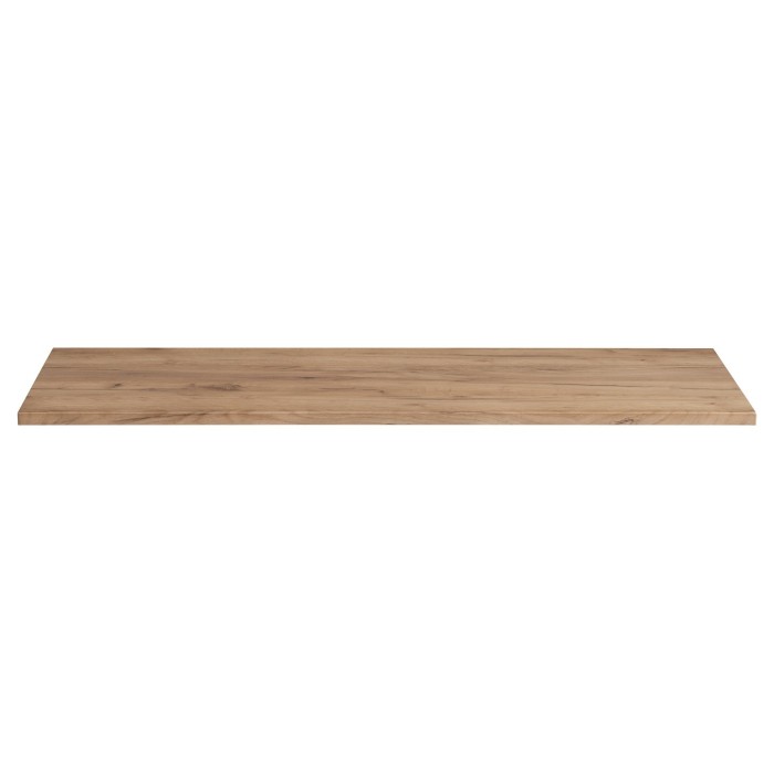 Plan vasque NALYA 120 cm – Chêne clair – Plateau bois pour double meuble sous vasque 