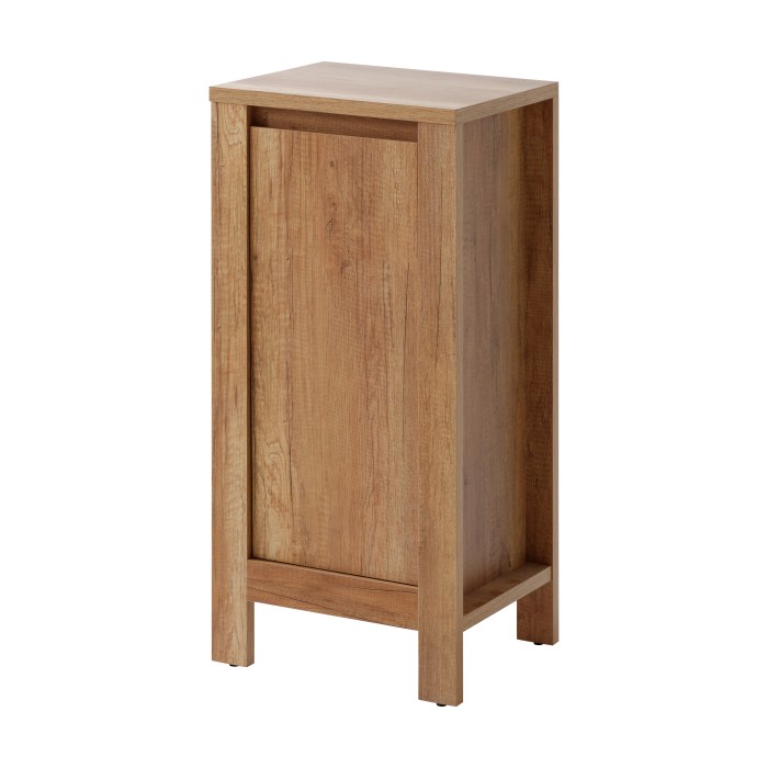 Meuble de rangement KALUNA 86 cm – Coloris bois de noyer – Élément mural suspendu 