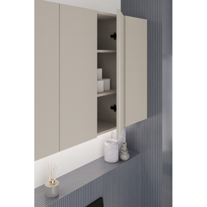 Meuble de rangement BELLA 80 cm – Coloris marron congo – Élément mural suspendu