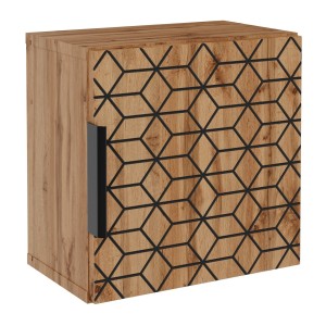 Meuble de rangement DIAMEN 31 cm – Coloris chêne wotan – Style design 