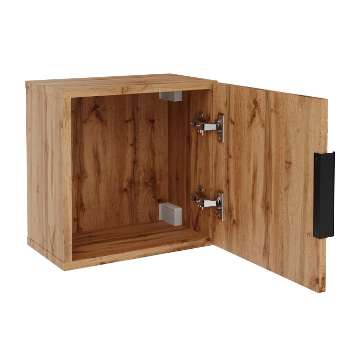 Meuble de rangement DIAMEN 31 cm – Coloris chêne wotan – Style design 