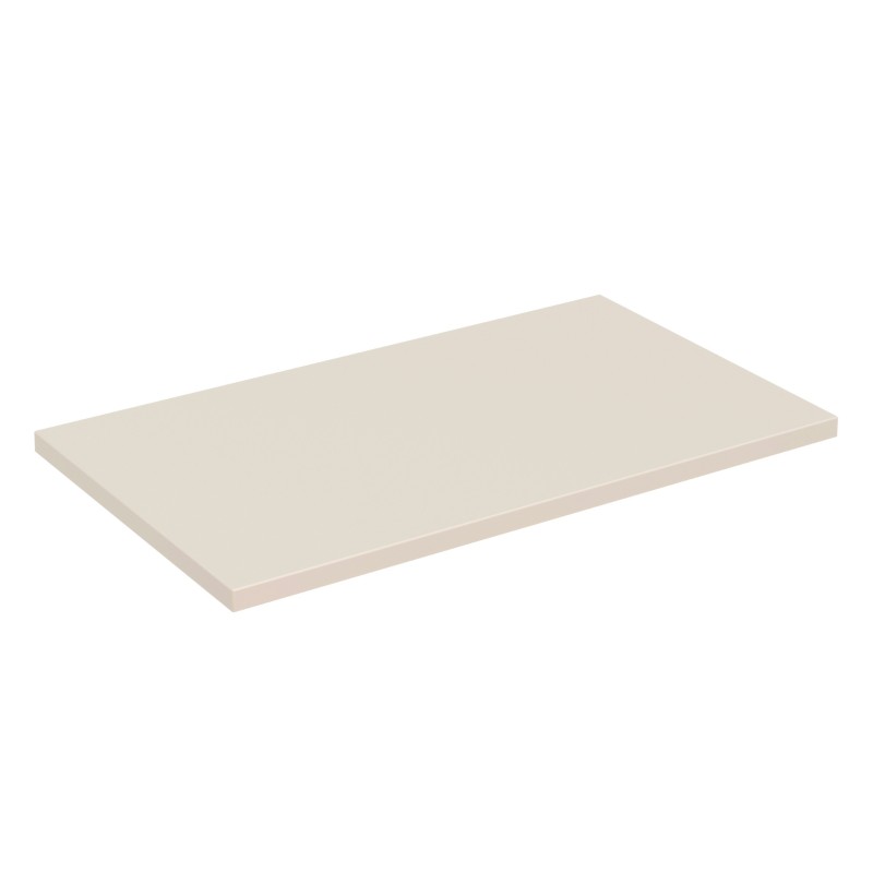 Plan vasque TORNADO 80 cm – Finition sable – MDF & PVC – Pour meuble sous vasque 
