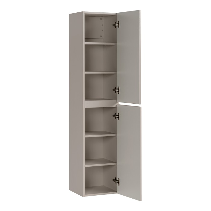 Colonne ICON 160 cm – Finition marron congo – 2 portes – Meuble de salle de bain suspendu 