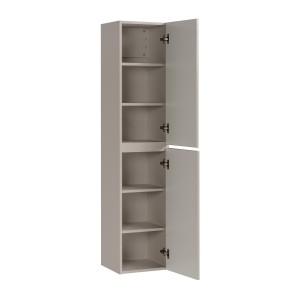 Colonne ICON 160 cm – Finition marron congo – 2 portes – Meuble de salle de bain suspendu 