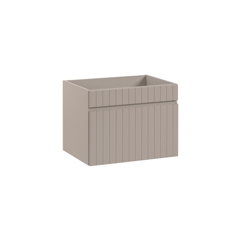 Meuble sous vasque ICON 60 cm – 1 tiroir – Finition marron congo – Style moderne suspendu 
