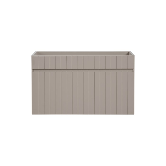 Meuble sous vasque ICON 80 cm – 1 tiroir – Finition marron congo – Meuble suspendu moderne 