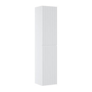 Colonne de salle de bain ICON 160 cm – Blanc alpin mat – 2 portes – Style moderne suspendu 