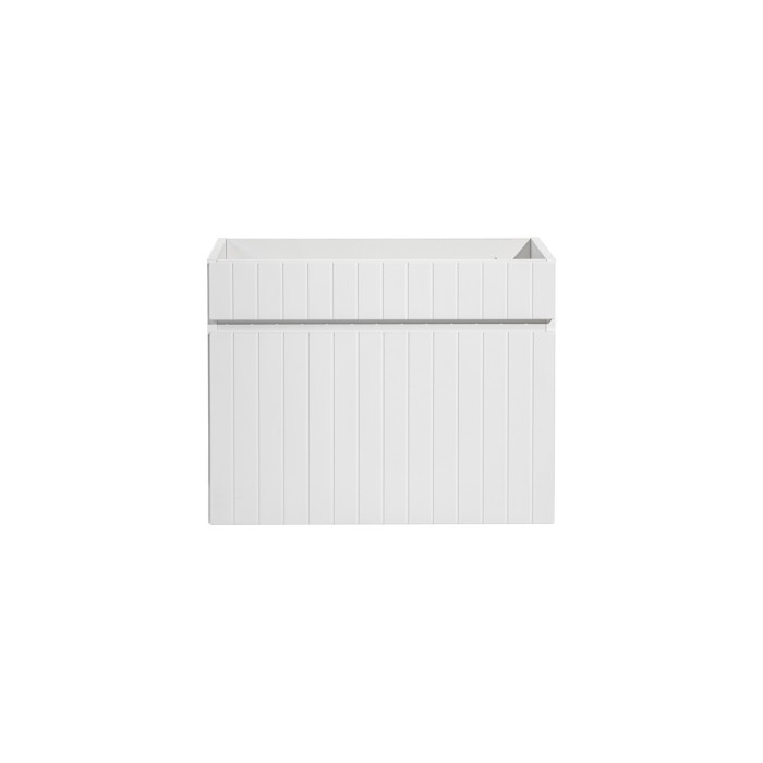 Meuble sous vasque ICON 60 cm – 1 tiroir – Finition blanc alpin – Meuble suspendu moderne 