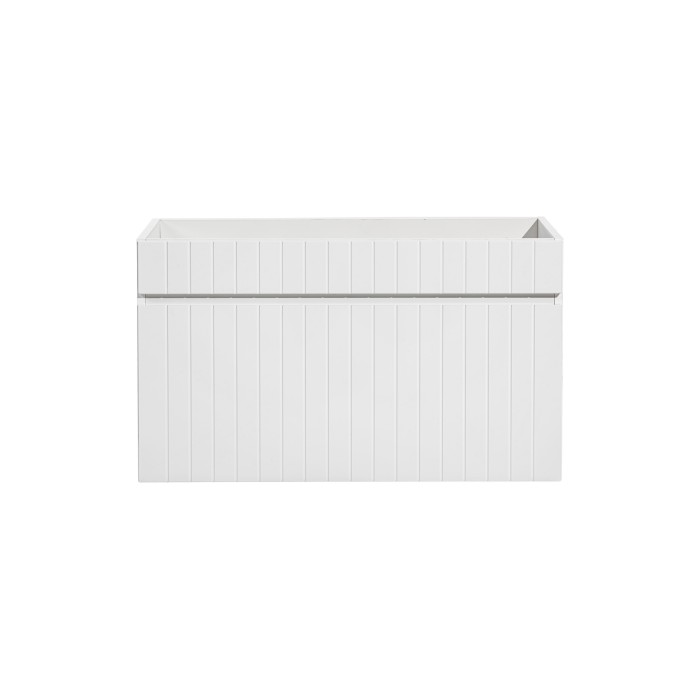 Meuble sous vasque ICON 80 cm – 1 tiroir – Finition blanc alpin – Design suspendu moderne 