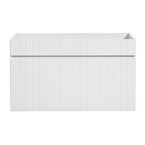 Meuble sous vasque ICON 80 cm – 1 tiroir – Finition blanc alpin – Design suspendu moderne 