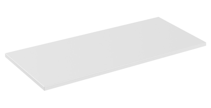 Plan vasque ICON 100 cm – Finition blanc alpin mat – Accessoire pour meuble sous vasque 