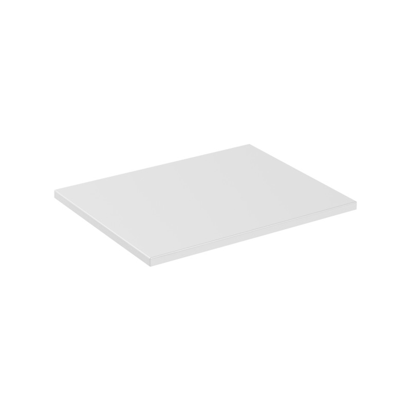 Plan vasque ICON 60 cm – Finition blanc alpin mat – Accessoire meuble sous vasque moderne 