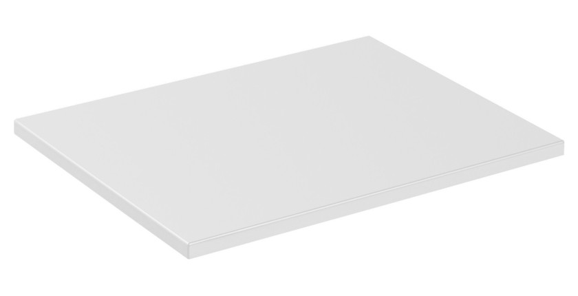 Plan vasque ICON 60 cm – Finition blanc alpin mat – Accessoire meuble sous vasque moderne 