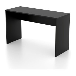 Bureau noir MELTO 130 cm – Élégant, moderne et parfait pour télétravail ou chambre ado