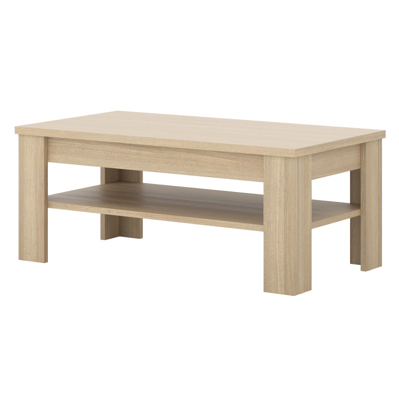 Table basse COPA – 120x50x65 cm – Chêne élégant – Design scandinave