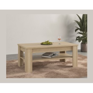 Table basse COPA – 120x50x65 cm – Chêne élégant – Design scandinave