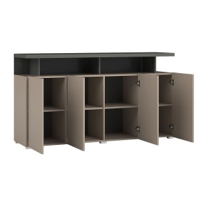 Ensemble salon complet collection  NESS – Meuble TV, buffet, vitrine, table basse – LED inclus