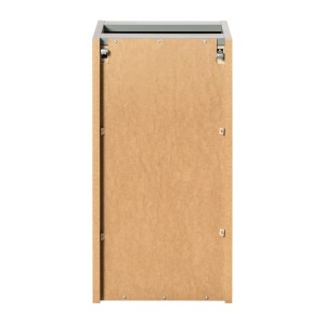 Meuble de rangement salle de bain ELVINA – 1 porte – H57 cm – Coloris vert sauge gris – À suspendre 