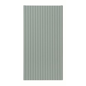 Meuble de rangement salle de bain ELVINA – 1 porte – H57 cm – Coloris vert sauge gris – À suspendre 