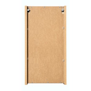 Meuble de rangement salle de bain ELVINA – 1 porte – H57 cm – Coloris vert sauge gris – À suspendre 