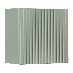 Meuble de rangement salle de bain ELVINA – 1 porte – 30 x 30 cm – Coloris vert sauge gris – À suspendre 