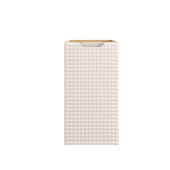 Meuble sous vasque VELNIA – 1 tiroir – 30 cm – Coloris chêne clair et beige – À suspendre 