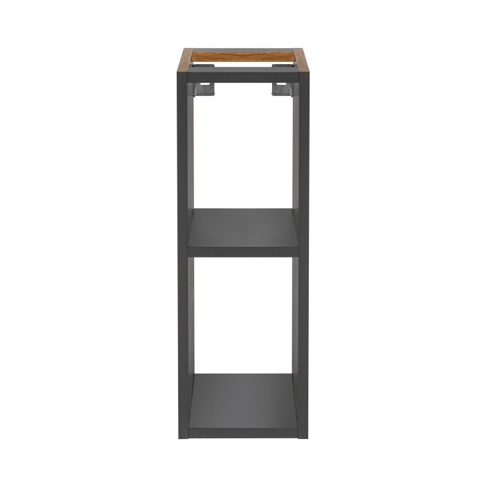 Accessoire pour meuble sous vasque TAMO – 20 cm – Coloris gris anthracite – À suspendre 