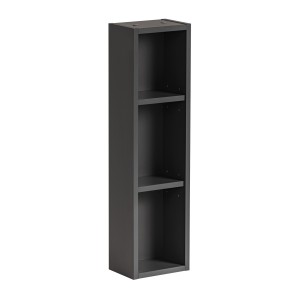 Colonne de salle de bain TAMO – 75 cm – 1 porte – Coloris gris anthracite – À suspendre 