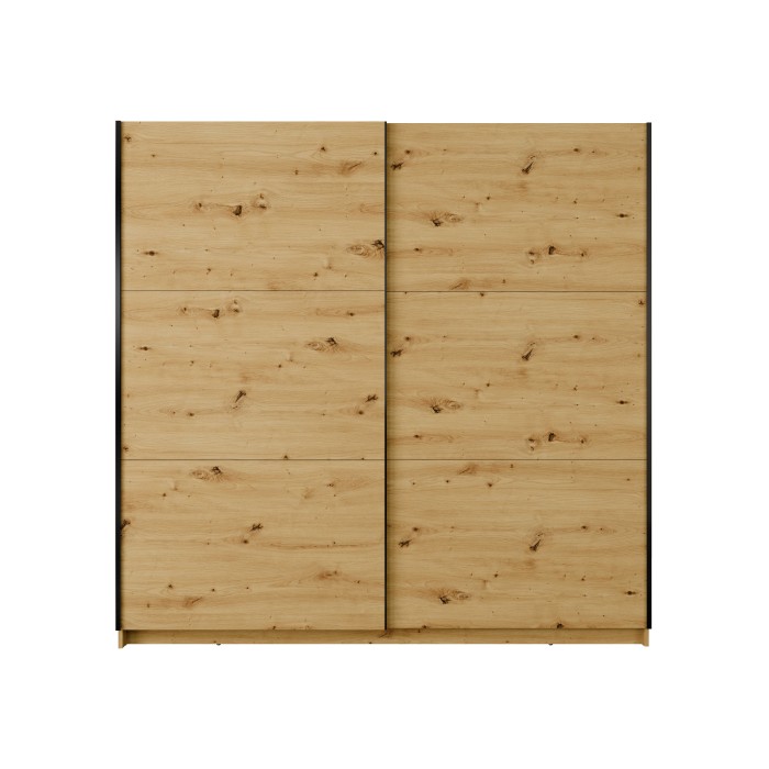 Armoire ARSALA 150 cm en chêne artisan – 2 portes coulissantes