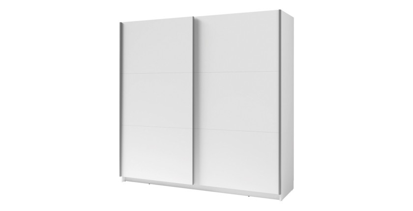 Armoire blanche 2 portes coulissantes 150 cm – Collection ARSALA