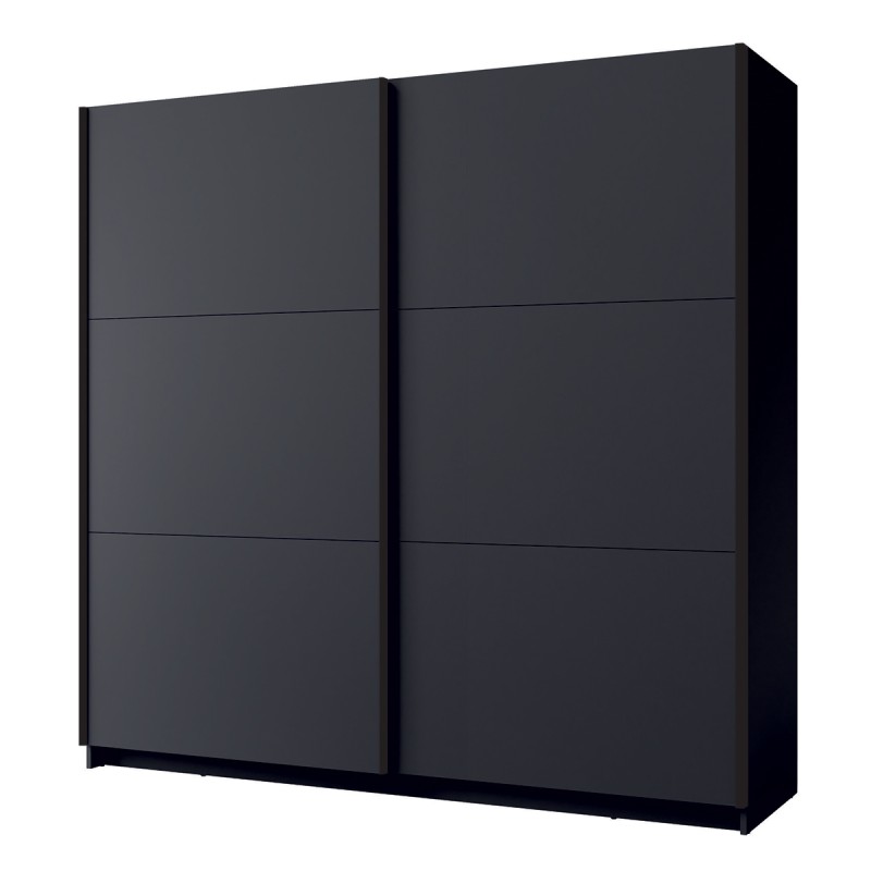 Armoire ARSALA 150 cm en gris graphite – 2 portes coulissantes
